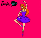 Dibujo Barbie bailarina de ballet pintado por baila