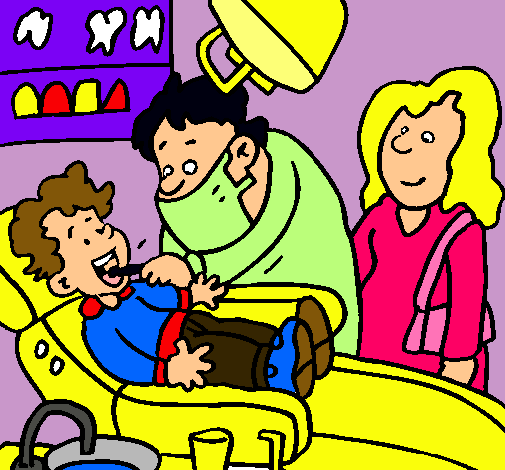 Niño en el dentista