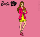 Dibujo Barbie con un gatito pintado por olasila232