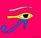 Dibujo Ojo Horus pintado por stephaney