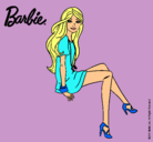 Dibujo Barbie sentada pintado por cielogpe