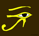 Dibujo Ojo Horus pintado por devanyyyyy