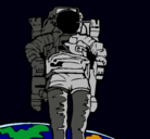 Dibujo Astronauta pintado por jhonkeiver