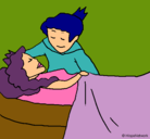 Dibujo La princesa durmiente y el príncipe pintado por lurdes22