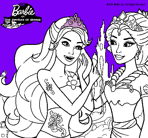 Barbie se despiede de la reina sirena