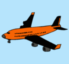 Dibujo Avión de pasajeros pintado por johant15