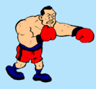 Dibujo Boxeador pintado por esquivel