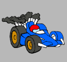 Dibujo Coche de Fórmula 1 pintado por pinchos
