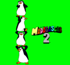 Dibujo Madagascar 2 Pingüinos pintado por Ximena123