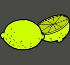 Dibujo limón pintado por lililililnsv