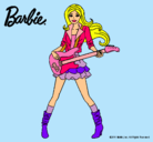Dibujo Barbie guitarrista pintado por twtwtt