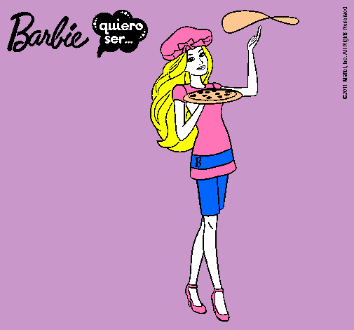 Dibujo Barbie cocinera pintado por 259los