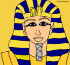 Dibujo Tutankamon pintado por arandita