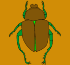 Dibujo Escarabajo pintado por escarabajo