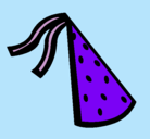 Dibujo Sombrero de cumpleaños pintado por peraa