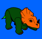 Dibujo Triceratops II pintado por JIJNI