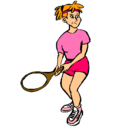 Dibujo Chica tenista pintado por Carolas