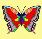 Dibujo Mariposa pintado por tera