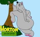 Dibujo Horton pintado por pedrochas