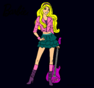 Dibujo Barbie rockera pintado por tggh