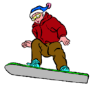 Dibujo Snowboard pintado por juachijua