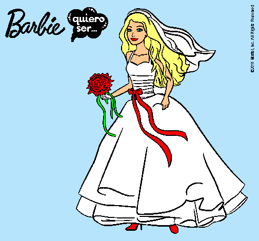 Barbie vestida de novia