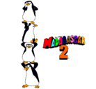 Dibujo Madagascar 2 Pingüinos pintado por dylanmonroy