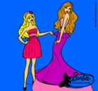 Dibujo Barbie estrena vestido pintado por Gordi