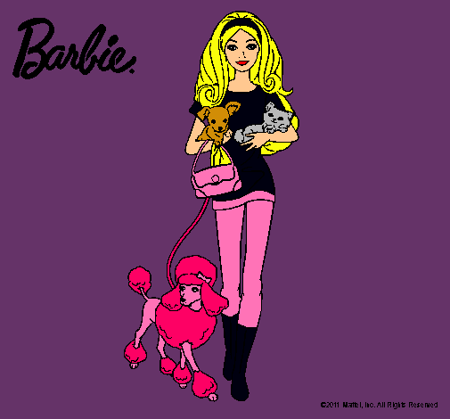 Barbie con sus mascotas