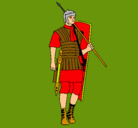 Dibujo Soldado romano pintado por JORDILLO