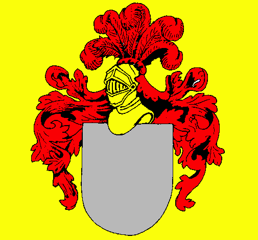 Escudo de armas y casco