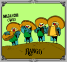Dibujo Mariachi Owls pintado por rango