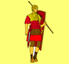 Dibujo Soldado romano pintado por alovaroti