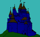 Dibujo Castillo medieval pintado por 542556255555
