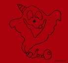 Dibujo Fantasma con sombrero de fiesta pintado por diego-tari