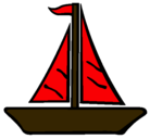 Dibujo Barco velero pintado por roxipop