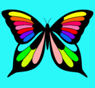 Dibujo Mariposa pintado por colorida