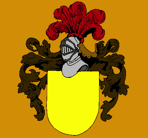 Escudo de armas y casco