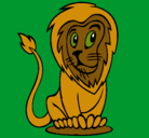 Dibujo León pintado por lurdes22