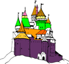 Dibujo Castillo medieval pintado por pierolivares
