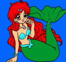 Dibujo Sirena pintado por yespizquie