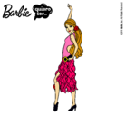 Dibujo Barbie flamenca pintado por rapera