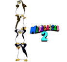 Dibujo Madagascar 2 Pingüinos pintado por emifornes