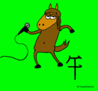 Dibujo Caballo pintado por +lolalololoo