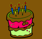 Dibujo Pastel de cumpleaños 2 pintado por ghkgkg