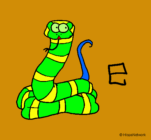 Dibujo Serpiente pintado por tavito2799