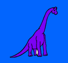 Dibujo Braquiosaurio pintado por braquiosauri