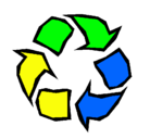 Dibujo Reciclar pintado por reciclage