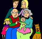 Dibujo Familia pintado por 0047