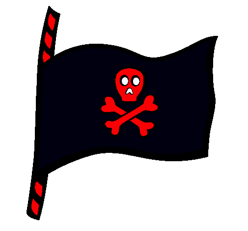 Dibujo Bandera pirata pintado por agusbolso